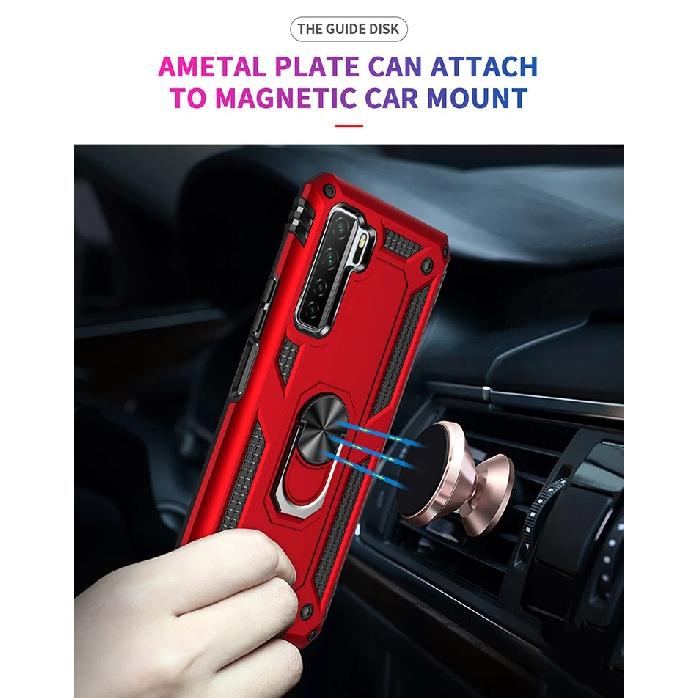 Case for P40 Lite 5G Armor Rugged Military Shockproof Magnet Car Holder Ring Cover for Huawei P 40 Lite 5G