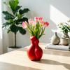 3D-gedruckte Katzenvase, Minimalistische nordische Stil Blumenarrangement Vase, Umarmende Katze Blumenvase, Dekorative Katzenpaar Vase Haus Büro Geschenk