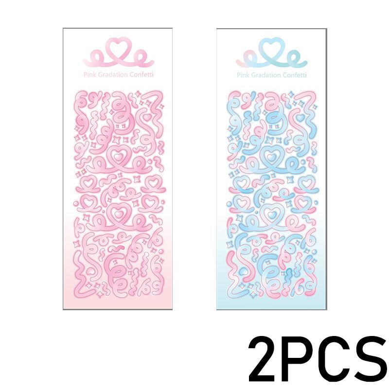 1PCS New Cute Deco Stickers Photocard Decor Kawaii Decorative Scrapbooking Decorative Stickers Kpop Korean Toploader Sticker