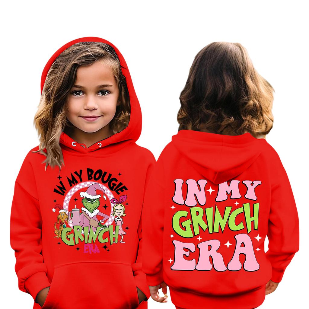 Jul Barnesweatshirt Langermet Lett Casual Hettegenser Løs Komfortabel Barnesweatshirt