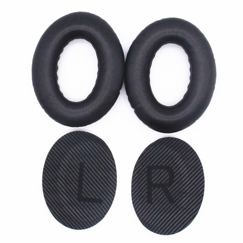 Compatible Earpads for Bose QC35 & QC35 II: Protein Leather, Sponge Cushions.