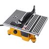 Mini Table Saw Portable Miter Table Saw Bench Electric Cutting Machine for DIY Handmade Woodworking Crafts Aluminum