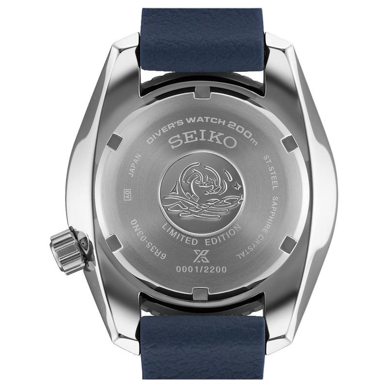 Seiko Prospex 200 Meters Waterproof Calendar Automatic Silicone Strap 45mm Men's Watch Blue Dial SPB543J1