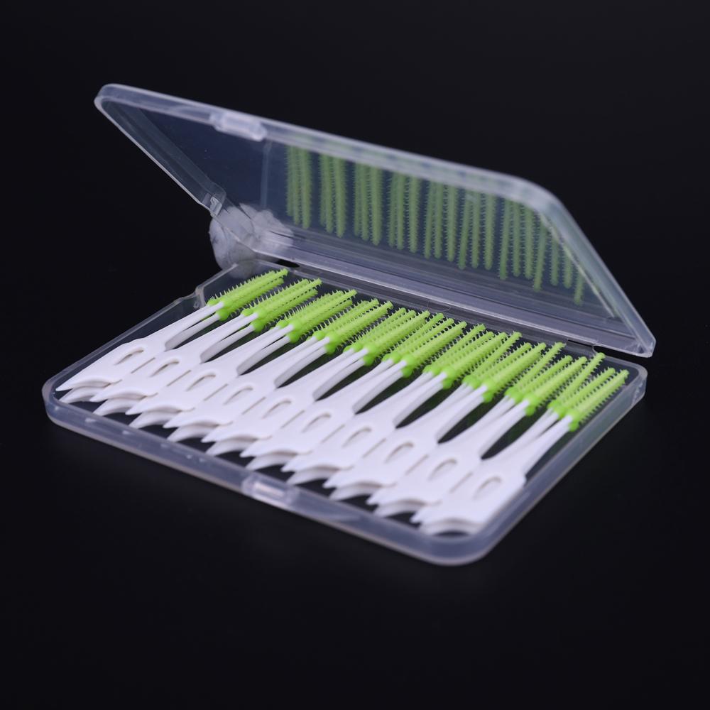 40 120 150 200 Pcs Silicone Interdental Brush Soft Tooth Cleaning Between Teeth Dental Brace Toothpick
