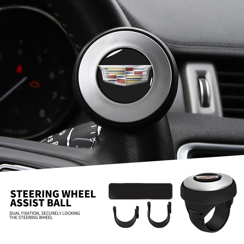 Car Steering Wheel Knob An-slip Wheel Spinner Rotating Ball for Cadillac ATS BLS CT4 CT6 CTS ESCALADE STS XLR XT4 XT5 XTS SLS