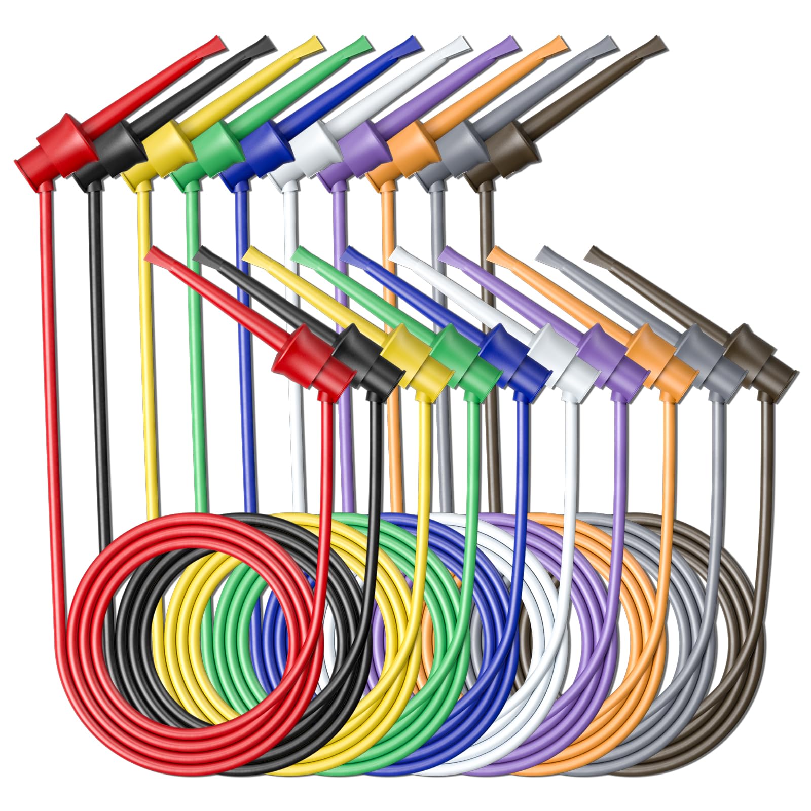 

Cleqee Mini Grabber Mini Grabber Test Multimeter Tester Dual SMD IC Test Electronic 10 Colors - Leads, Leads, 100cm, Clips, Hooks, Probes,