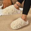Fashion Women Flats Fluffy Soft Slippers 2025 Autumn Soft Mules Shoes Fad Comfort Slingback Sandals New Trends Casual Zapatillas Mujer