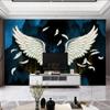 3D-Wandtapete, europäische Engelsflügel, Ölgemälde, 3D-Hintergrund, Wanddekoration, Wohnzimmer, Schlafzimmer, Zuhause, Fresken