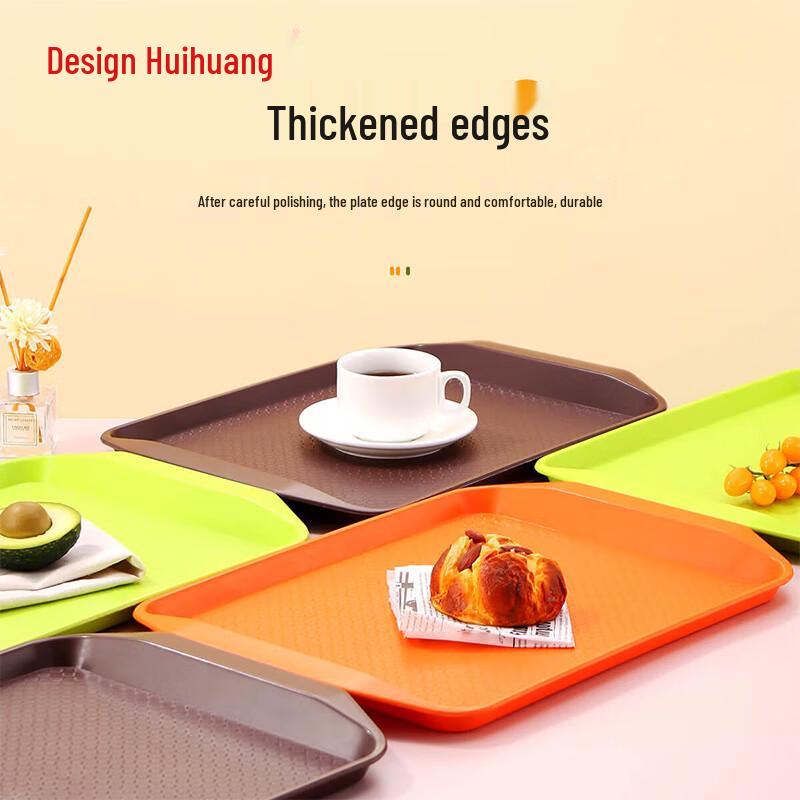 Polygonal Plastic Fast Food Tray