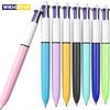 1 db 4 az 1-ben többszínű golyóstoll, közepes hegyvastagság 1,0 mm, behúzható színes toll üzleti irodába, diákoknak, orvosoknak, ápolóknak stb.