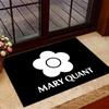 Mary Quant logo Themed Anti-Slip Rugs - Polyester Home Decor, Suitable for Bedrooms, Living Rooms, Doorways, Studios, and Decorations