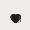 Vivienne Westwood Direct Import Saffiano New Heart Cross Bag Black