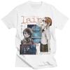 Anime TV Serial Experiments Lain Oversized T-Shirt Men's Women's Iwakura Manga Girl Sci Fi Short Sleeve T-shirts Streetwear Tops