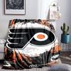 Flyers Hockey Team Throws Blanket Flannel Blankets Plush for Couch Bed Gifts for Men Women Travel picnic blanket Christmas fan gifts