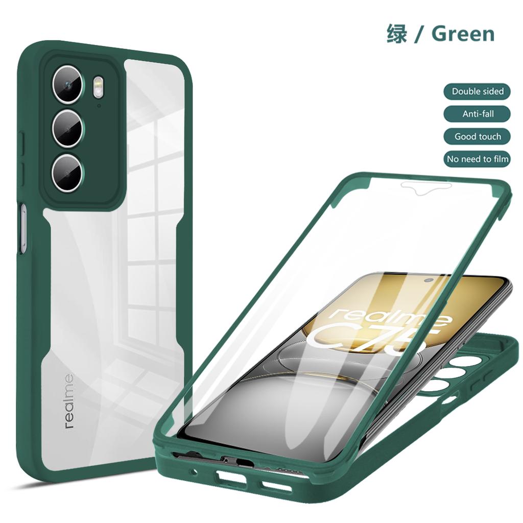Ganzkörperschutz Stoßfestes Case für Realme C75 4G Realme 14x 5G Schutzhülle Displayschutzfolie Fundas Coque Capa