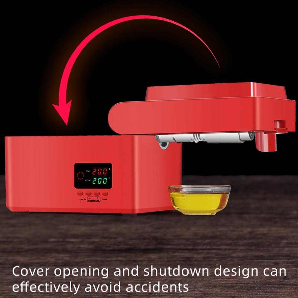 1500W Oil Presser LED Digital Temperature Control Squeezed Press Peanut Flaxseed Sesame Automatic Household Press Oil Machine