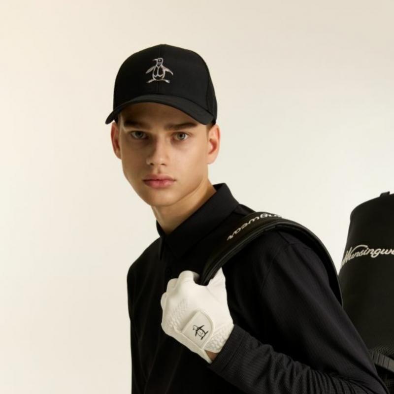 MunSingwear Men S Penguin Logo meSh Cap Black Mq321mcp74