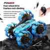4WD Ferngesteuertes Stunt-Auto - 360-Grad-Flip Doppelseitiges RC-Auto mit LED-Lichtleiste, USB-C Modulare Batterie, 2,4 GHz Störungsfrei, Strandspielzeug für draußen für