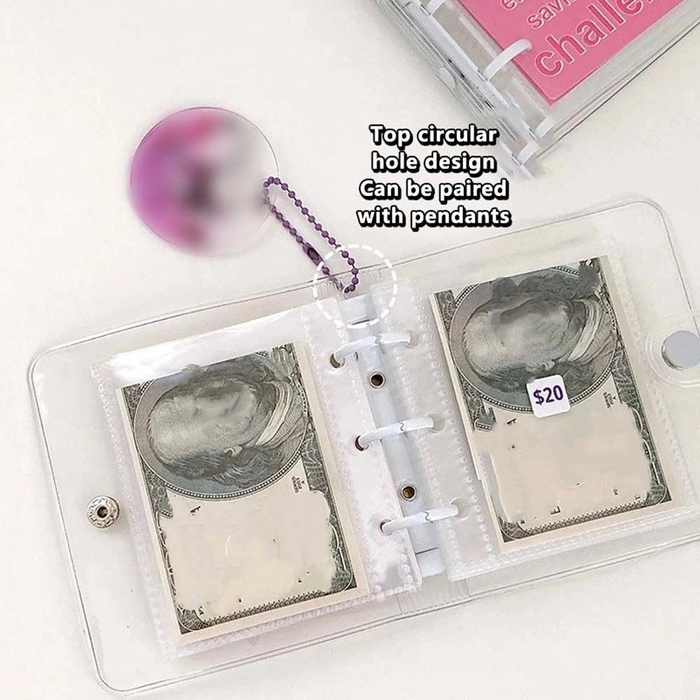 $150/300/500/1000 Money Saving Binder Cash Budget Storage Book Mini Budget Binder Save Money