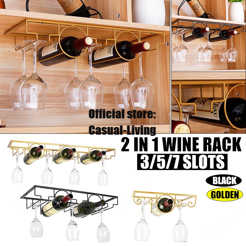 

3//5/7 Слотов Железная Винная Стойка Держатель для Бокалов Барный Инструмент Подвесная Стойка для Бокалов Органайзер для Бокалов Железная Стойка для Бокалов 3 Slots чёрный