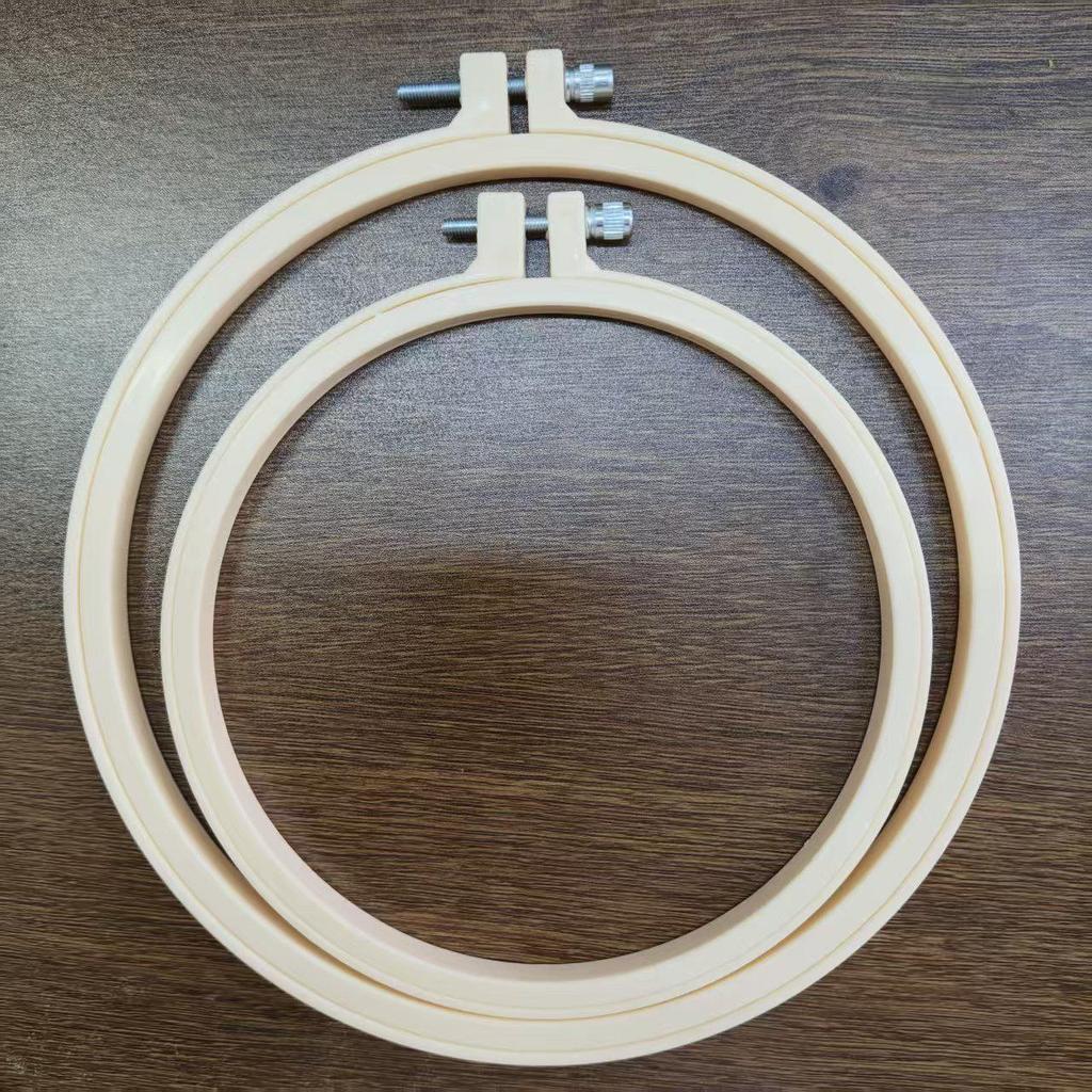 Adjustable Wood-Color Embroidery Hoop Stand - Universal Handmade Cross-Stitch Frame