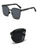 High-End Lightweight Folding Sunglasses with UV Protection for Men and Women - Perfect for Driving and Outdoor Activities