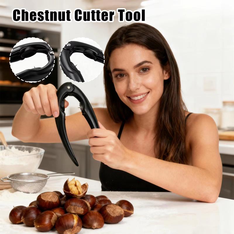 Chestnut Shell Opener With Sharp Serrated Edge Non Slip Grip Perfect For Roasted Chestnut Making