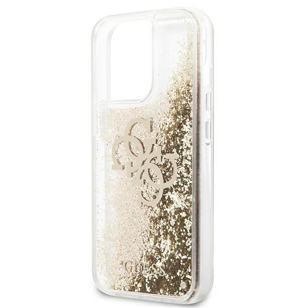 Guess Guhcp13Xlg4Ggo Iphone 13 Pro Max6,7 Złoty/Gold Hardcase 4G Big Liquid Glitter