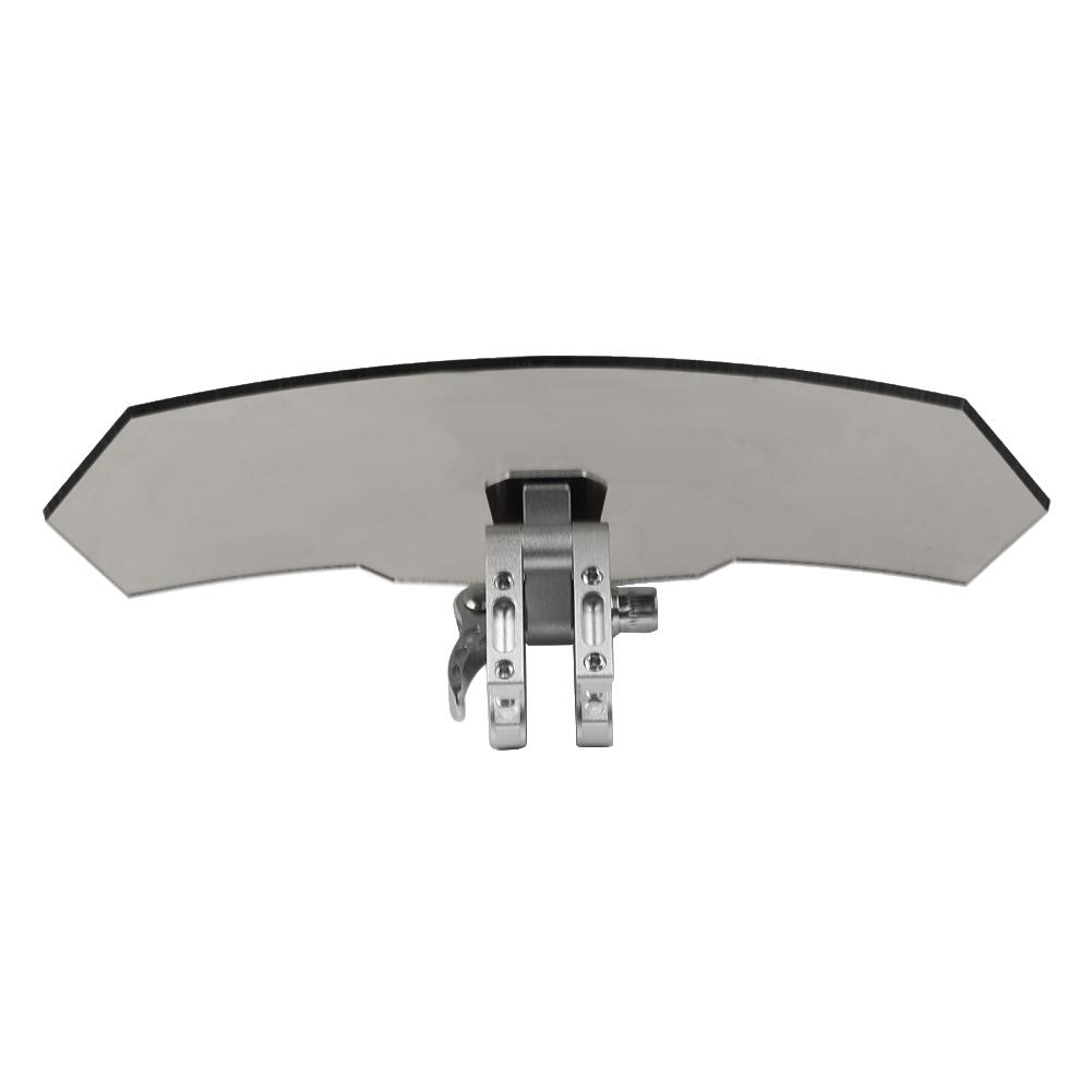 Universal Airflow Adjustable Motorcycle Windscreen Windshield Wind Deflector (Black)
