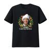 National Lampoon's Christmas Vacation Clark Griswold Wreath Design T Shirt for Festive Holiday Fashion Vintage Washed