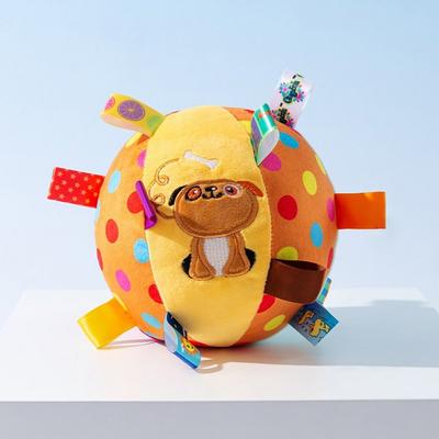 Pastellfarbenes Haustier Hund Bunter Flauschiger Soundball Spielzeug, Typ A, 1 Stück
