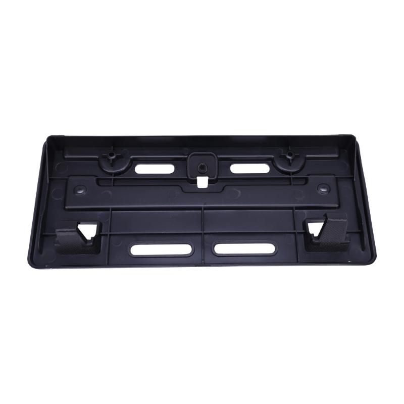 Black ABS Front License Plate Bracket, Replacement Mount with Multiple Mounting Points and 6 Included Screws for the Stated Application