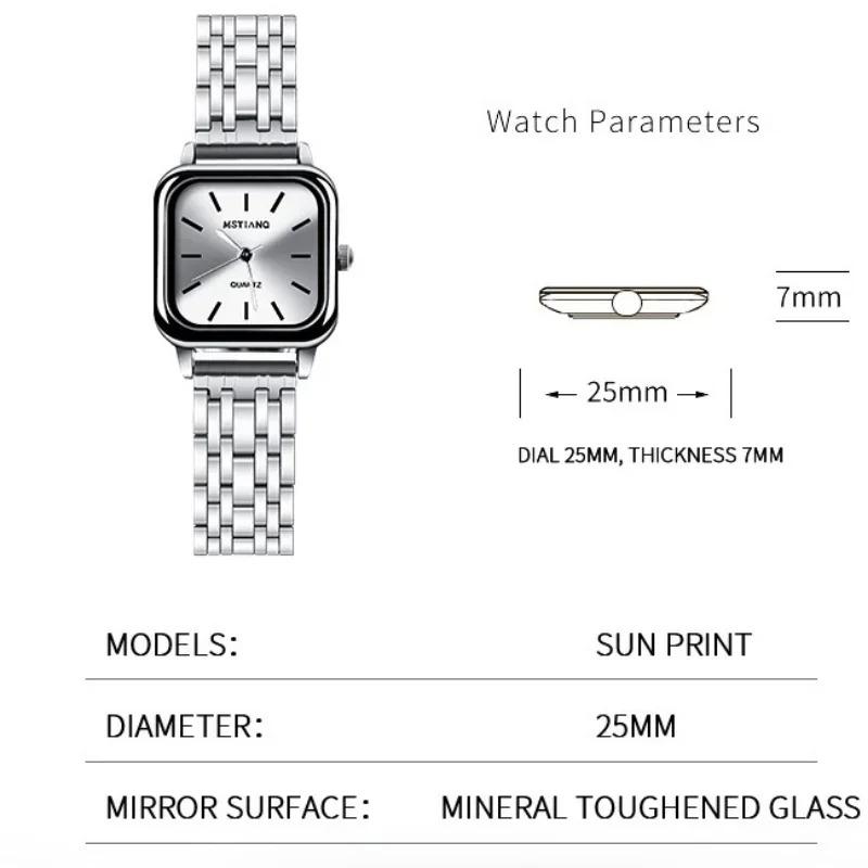 Watches for Women Simple Student Quartz Watch Casual Fashion Luxury Small Square Wristwatch Gift Relojes Para Mujer