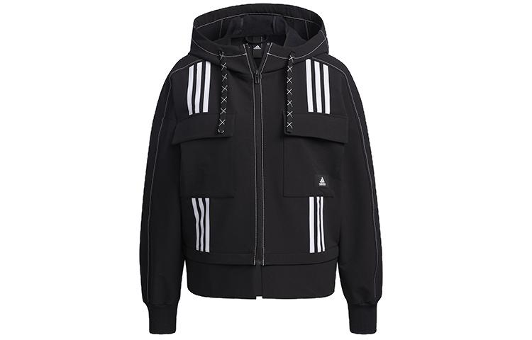 

Adidas Jackets Women s Black Hooded Moderate Workwear GP0628 XL