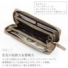 Blanc Pomme Genuine Leather Long Large Women's Wallet, Two-Tone Design, Capacity, Off-White, Bp-1067