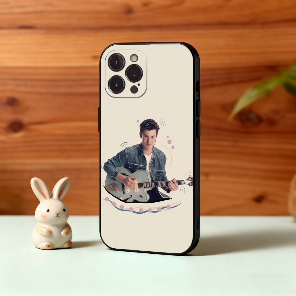 

Singer S-Shawn M-Mendes Phone Case For iPhone17 16 15 14 13 12 11 Pro Max Plus,5G Soft Black Case iPhone15promax
