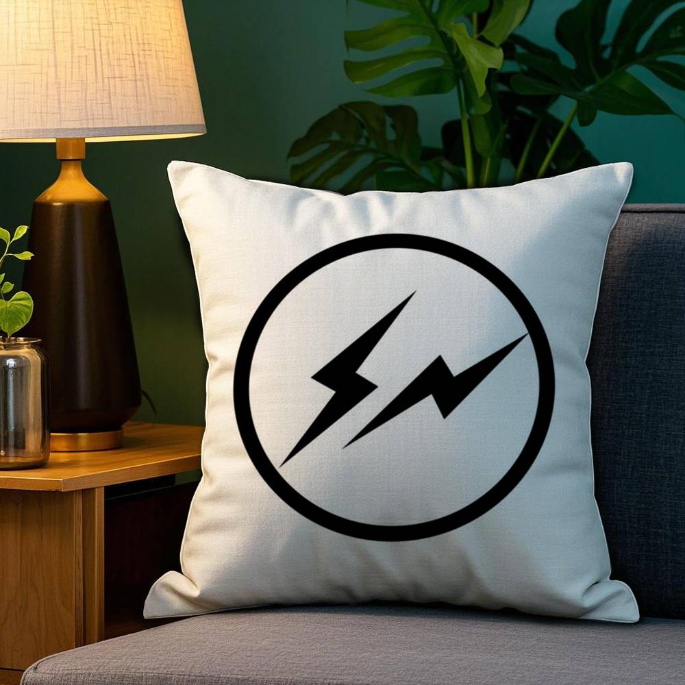 

Lightning F-Fragment Design Pillow Case Sofa Living Room Bedroom Double-sided Printing Square Cushion Nap Time Cushion Cover 12x12Inch