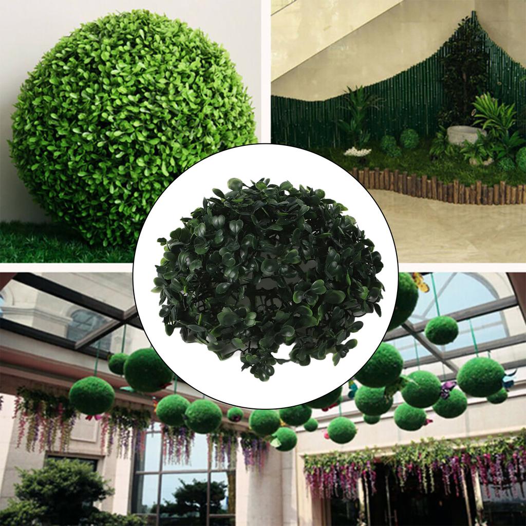 Round Artificial Plant Ball Simulation Leave Grass Ball Hanging DIY Decortion For Home Office Private Homes Restaurants Schools