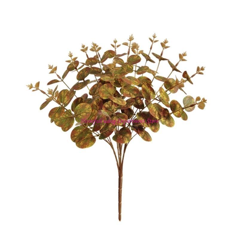 Artificial Eucalyptuses Leaves Stems Simulation Branch Flower Arrangement Decor