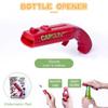 1PC Portable Cap Gun Creative Flying Cap Launcher Bottle Beer Opener Bar Tool Drink Opening Gun Shaped Bottle Lids Bottle Opener