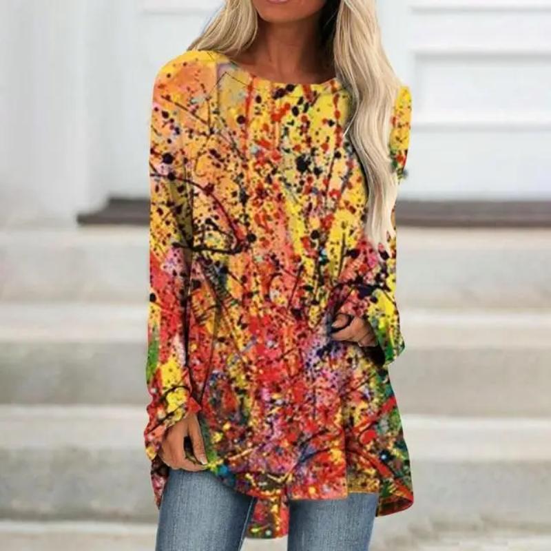 Floral 3d Print T-shirts Women Fashion T-shirt Long Sleeve Tops Tees Summer Long Tops Ladies Camisetas Butterfly Tshirt Girl