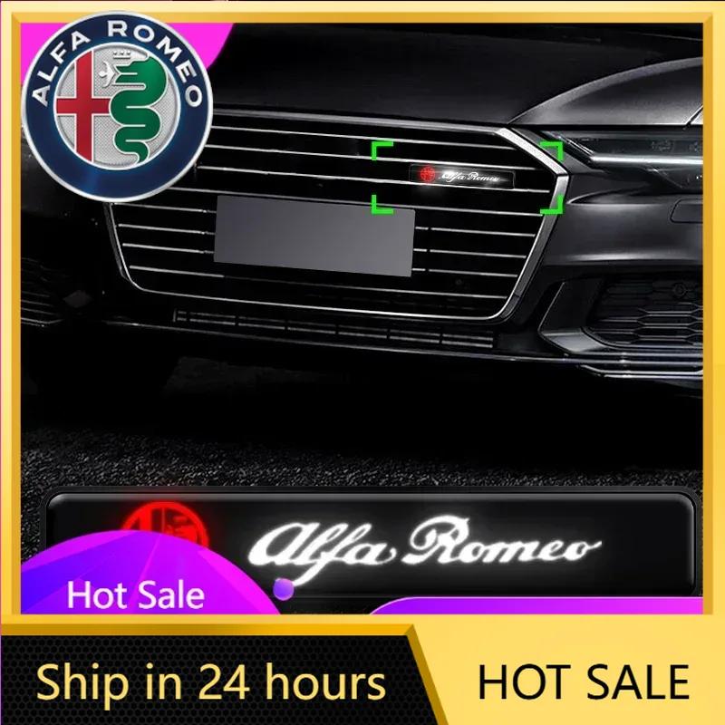 Adesivi per auto per Alfa Romeo LED Mid-Net Clip Luce diurna di segnalazione per Alfa Romeo Giulia Stelvio Giulietta 156 159 147 M