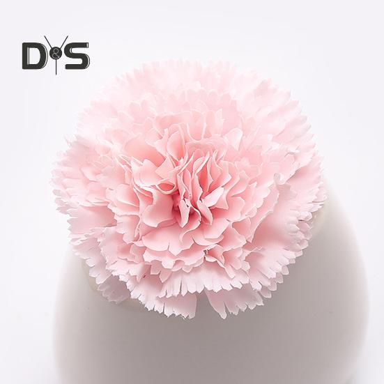 10 Pcs Artificial Carnation Flowers Handmade Faux Silk Flowers Fake Carnation Blooms for DIY Crafts Wedding Baby Showers Decorations