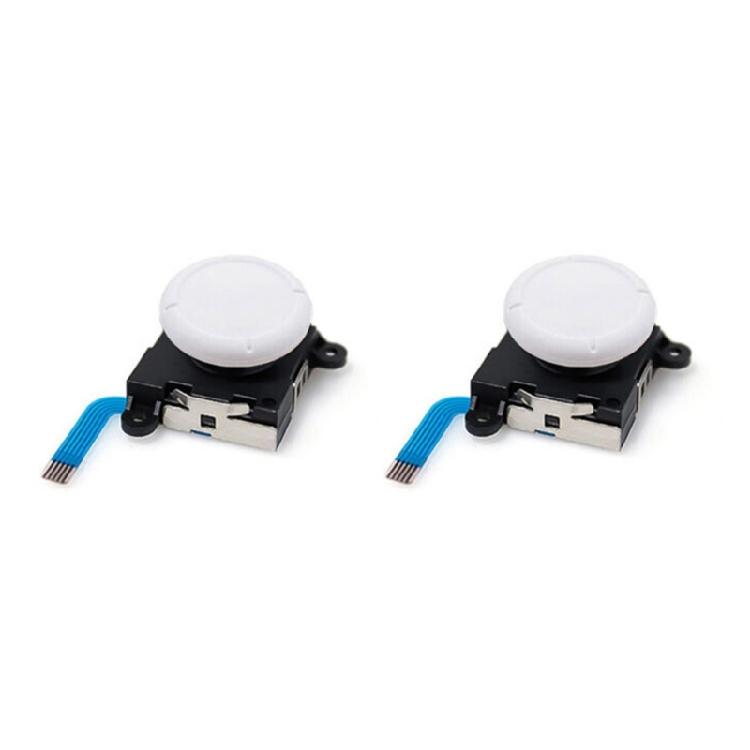 

Joysticks for Game Controller Replacement 3D Analog Thumb Stick Hall Effect Joystick Easy Installation Repair Part білий