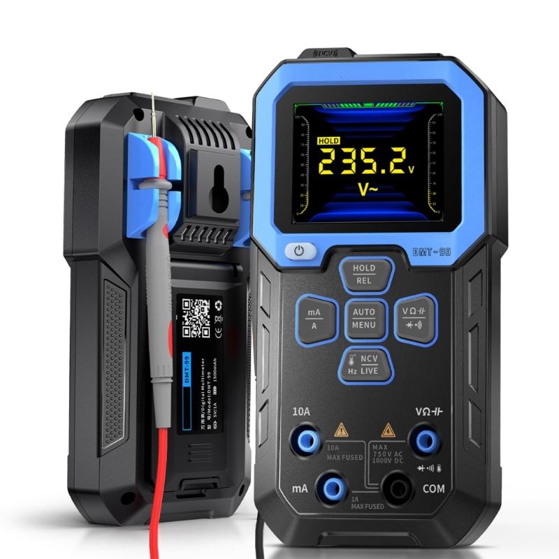 Multimeter Voltage Tester Ohmmeter with TFT Color Display for Live NCV Capacitance Live Test Battery Operated(Included)