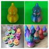 3D-gedruckte Spiral-Kürbis-Figur Unmögliche Durchgangsskulptur Vortex-Faden-Illusion Stressabbau Kinder Erwachsene Mini-Spiral-Kürbis Fidget-Spielzeug
