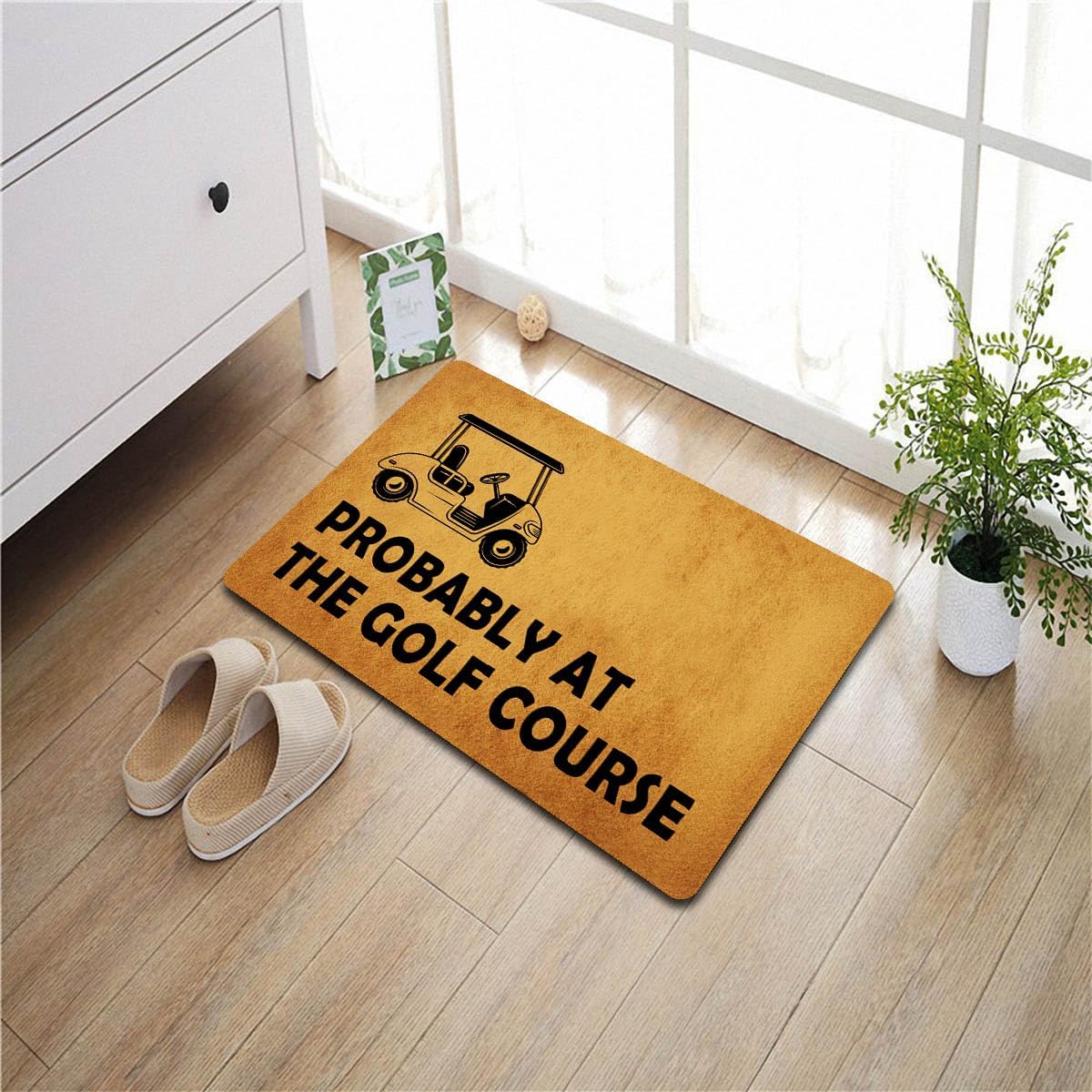 Waarschijnlijk Op De Golfbaan Deurmat Rubber Keukenmat Welkom Vloermat Antislip Tapijt Entreekleed 30x18inch