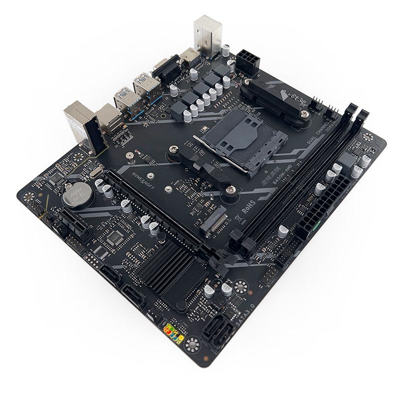 Eagle Jet B450M AMD DDR4 žaidimų pagrindinės plokštės AM4 lizdas, skirtas Ryzen / Athlon procesoriams