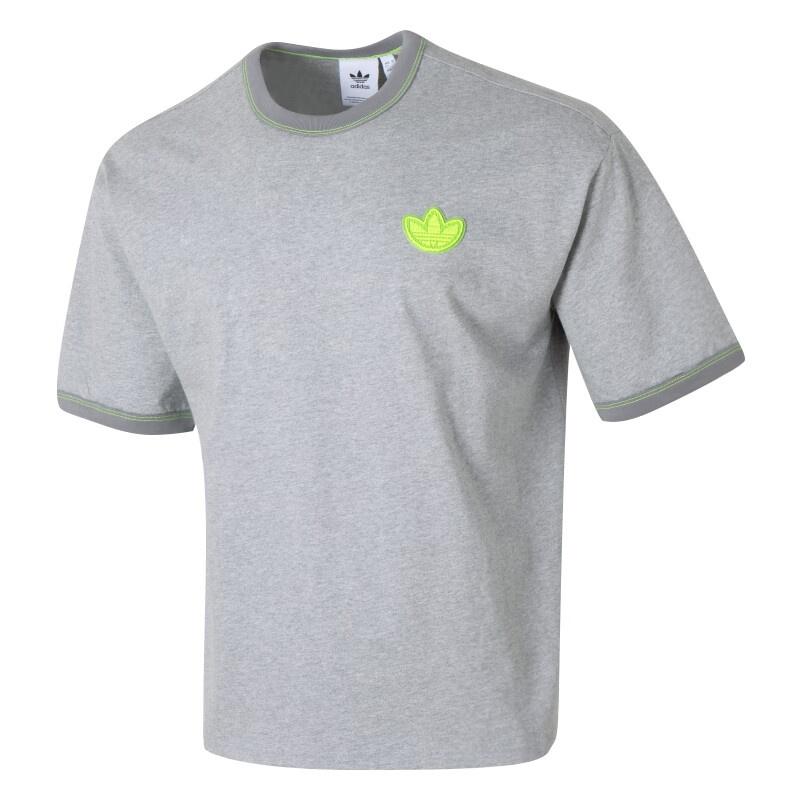 adidas Originals Graphic T-Shirt Asia Sizing Grey Green Men s JJ4363 XL