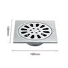 Shower Floor Drain Removable Cover Kitchen Bathroom Balcony Sewer Floor Drainer Square Stainless Steel Anti Blocking Drain